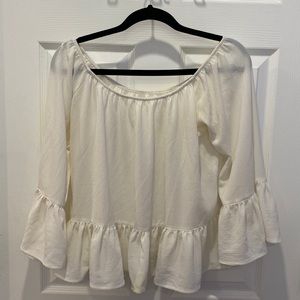 Flowy White Top